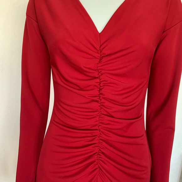 Narcisco Rodriguez Design Nation Red Dress Long sleeved - Picture 11 of 12
